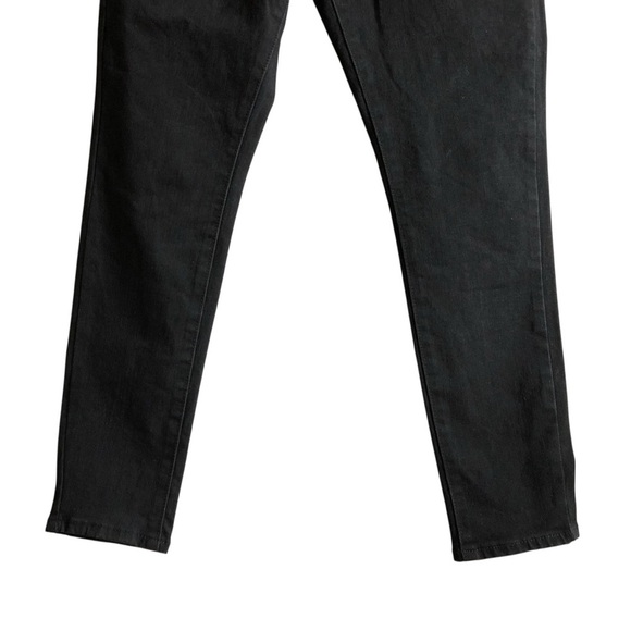 Levi’s 720 High Rise Super Skinny Jeans Size 31 Dark Black Ankle Length Denim - Picture 9 of 15